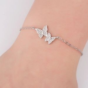 Silver Butterfly Bracelet